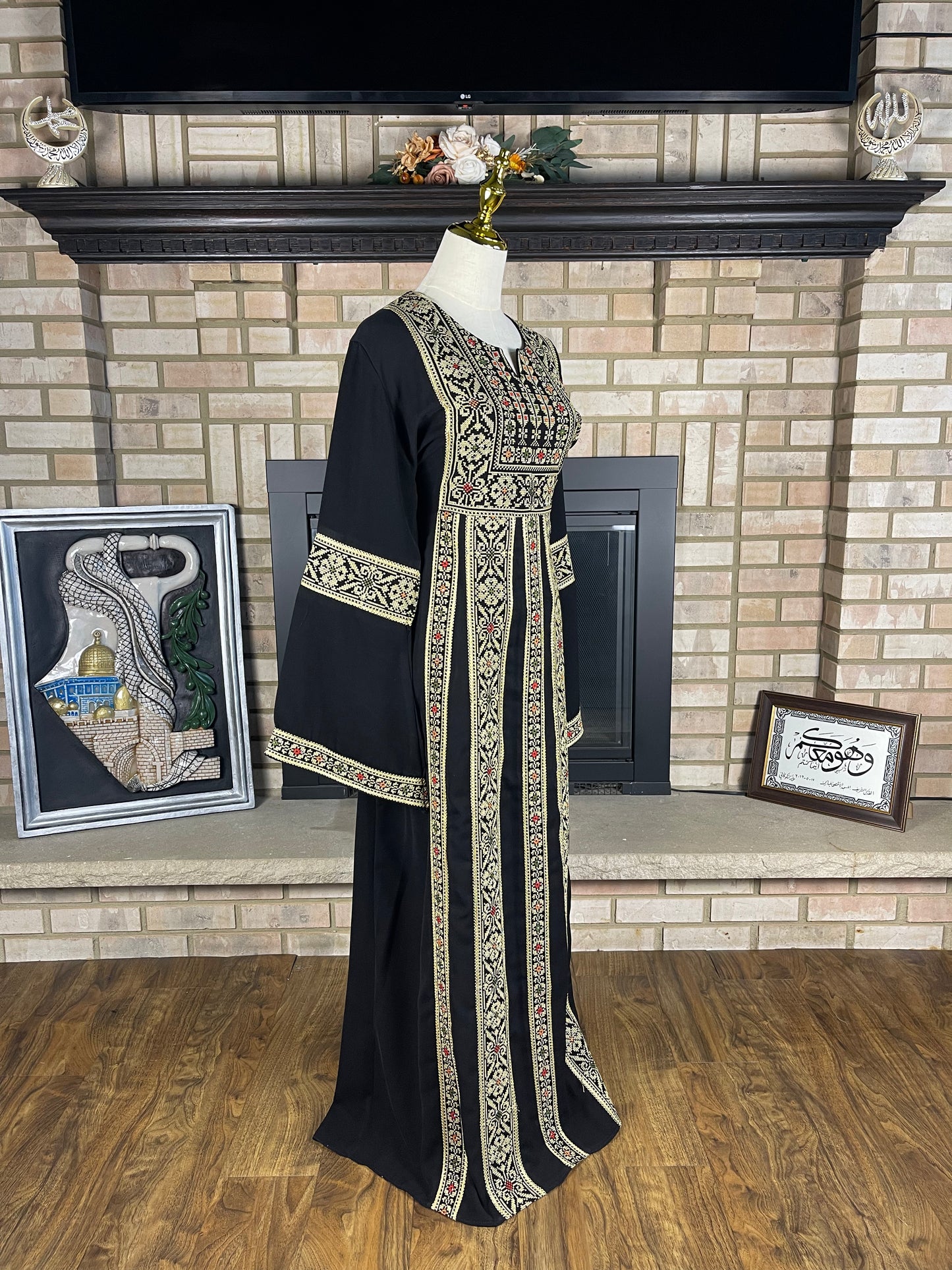 Black/Wheat Jerusalem Thobe