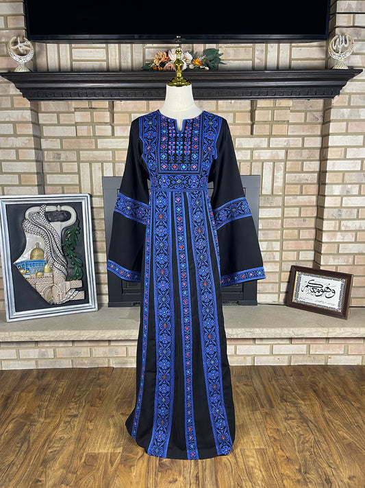 Black/Blue Jerusalem Thobe