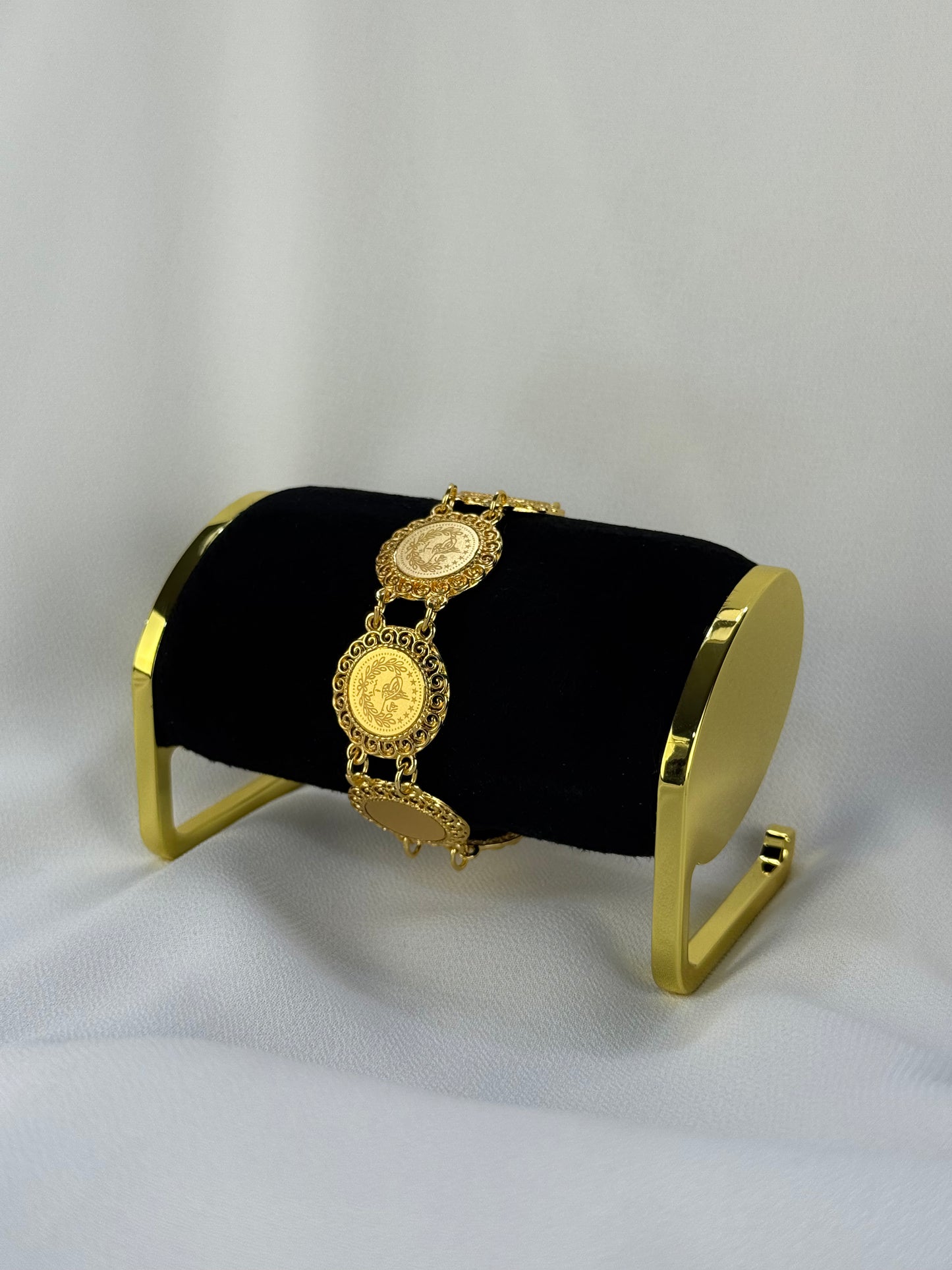 Traditional Golden Coin "Lira" Bracelet