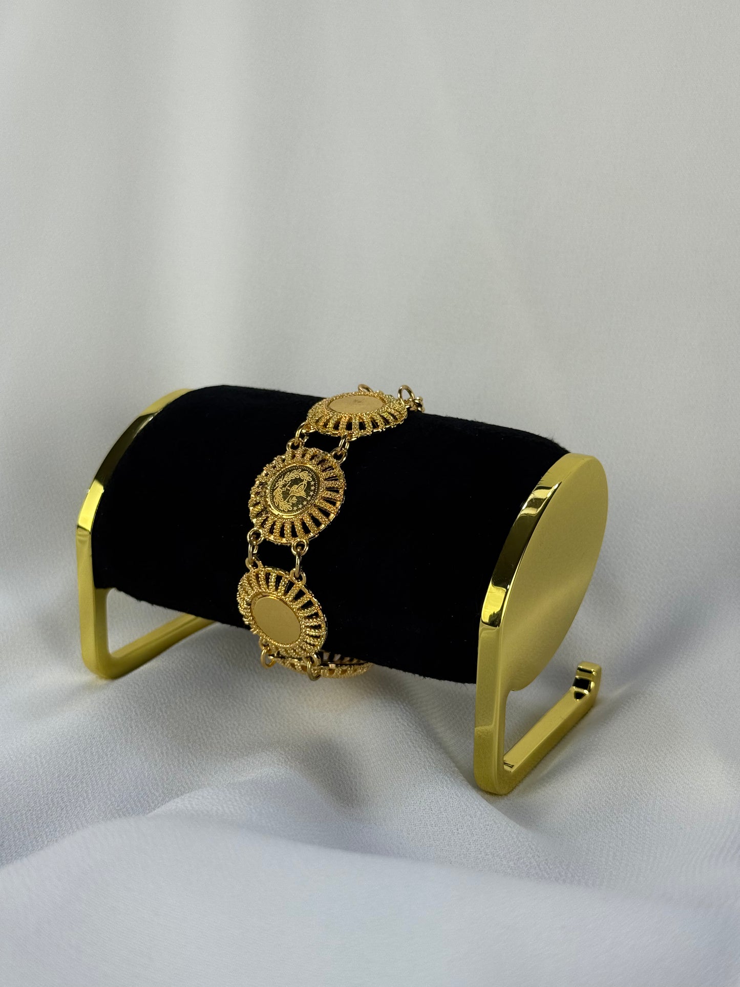 Traditional Golden Coin "Lira" Bracelet