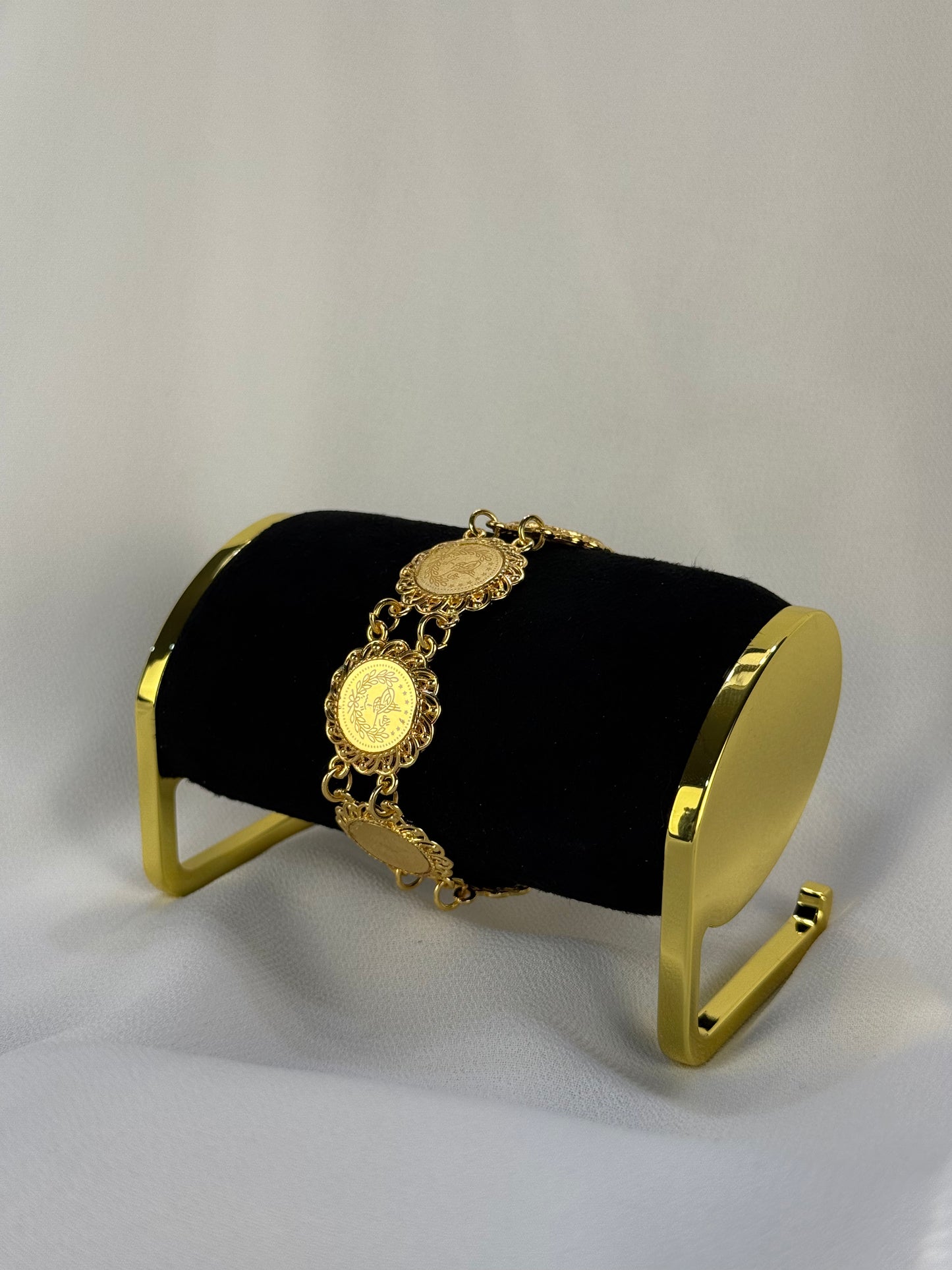 Traditional Golden Coin "Lira" Bracelet