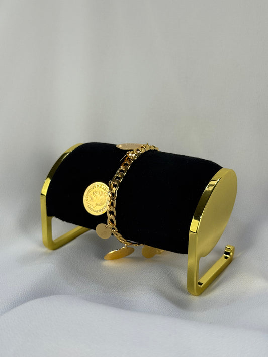 Golden Coin "Lira" Bracelet