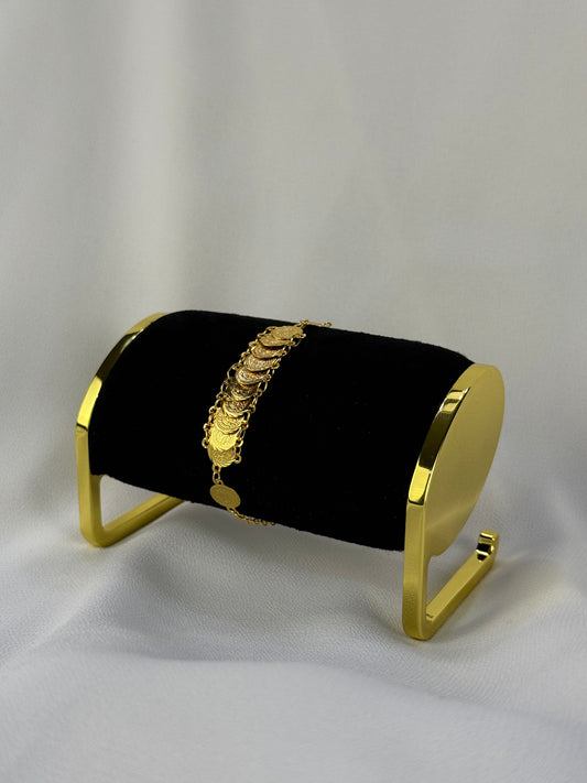 Light Golden Coin "Lira" Bracelet