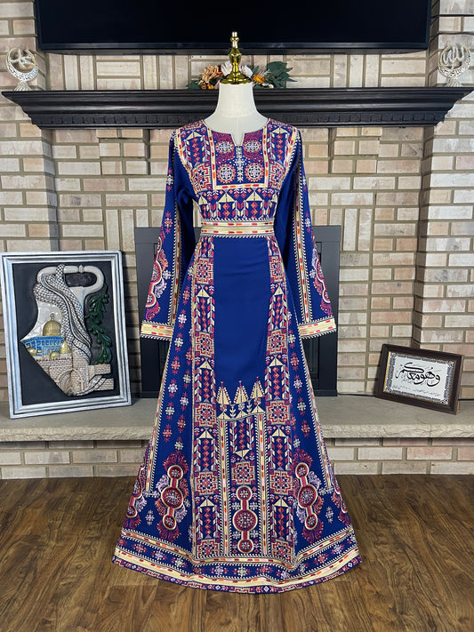 Blue Nuseirat Thobe