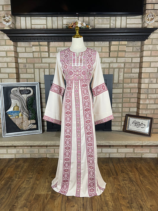 Dark Cream Jerusalem Thobe