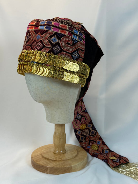 Velvet Golden Coin "Lira" hat (Waqah)