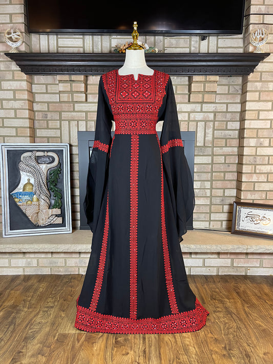 Black/Red Tulkarm Thobe
